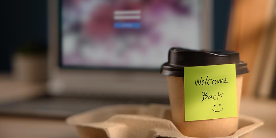 Welcome back coffee