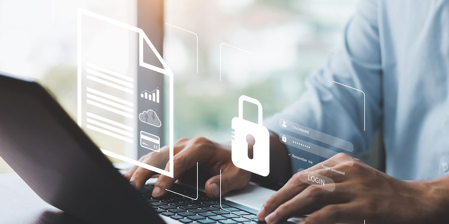 Remote Worker Securely Logging On